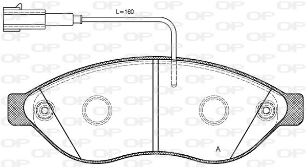 OPEN PARTS Jarrupala, levyjarru BPA1237.12